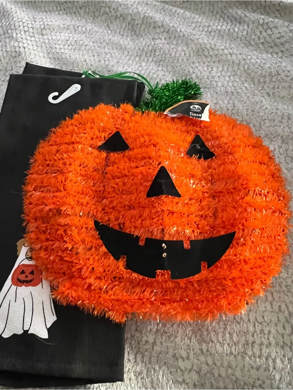 Halloween  hanging Pumpkin and towels new